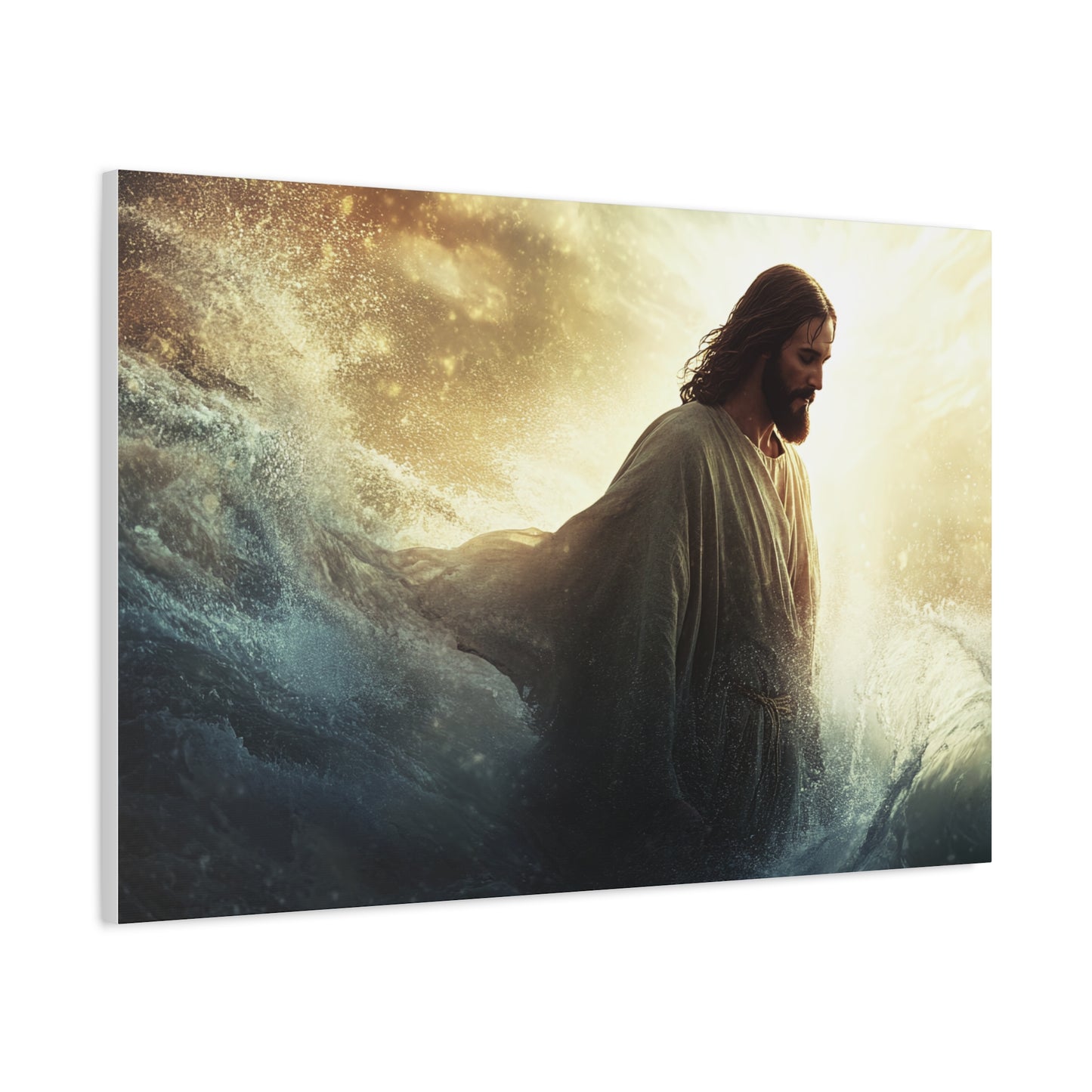 🌊 Ježíš ve vlnách – Obraz víry