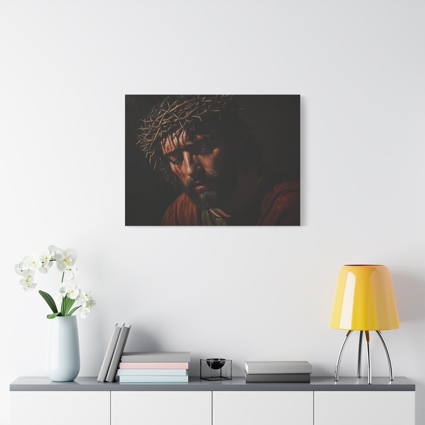 🕯️ Ježíš s trnovou korunou – Obraz tiché oběti