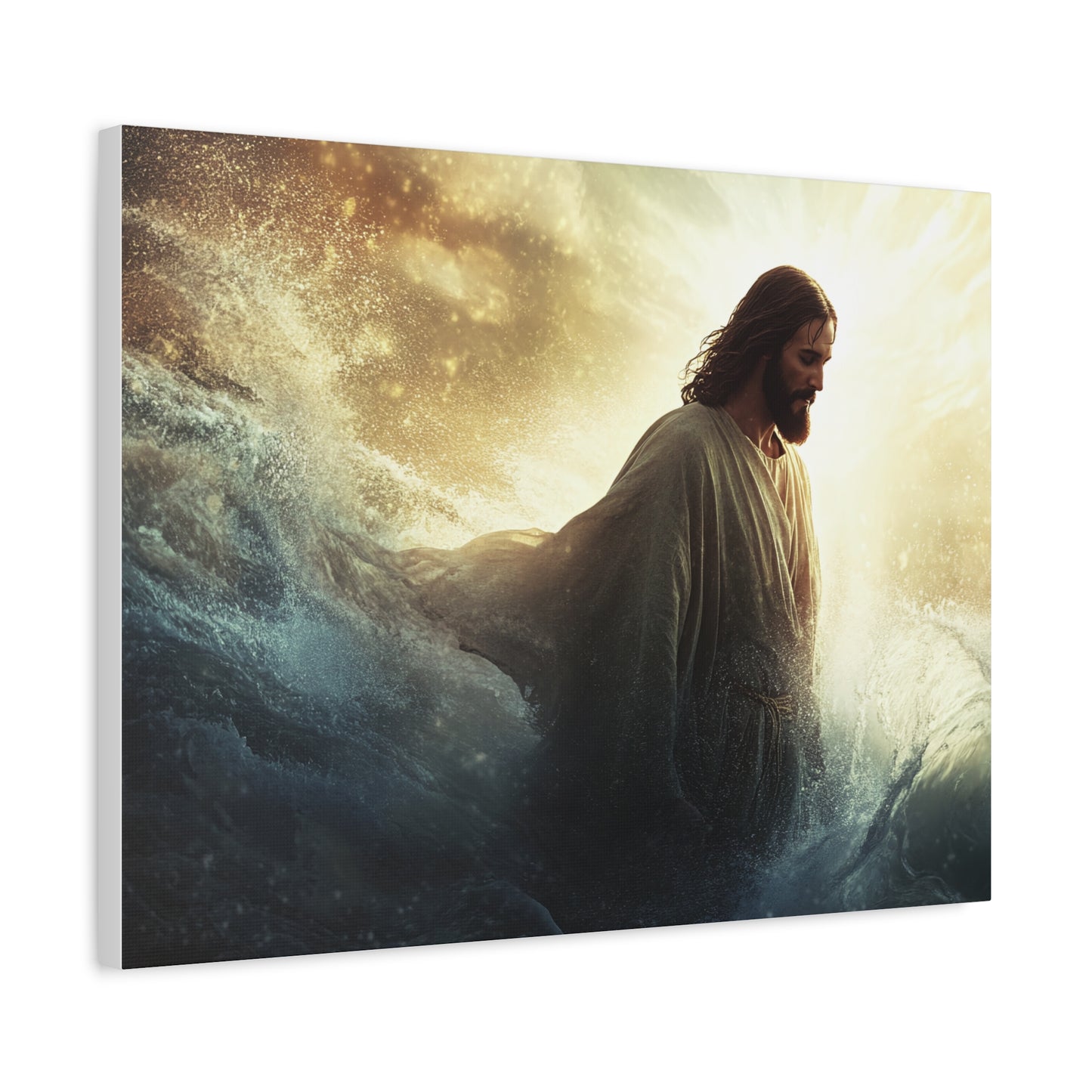 🌊 Ježíš ve vlnách – Obraz víry