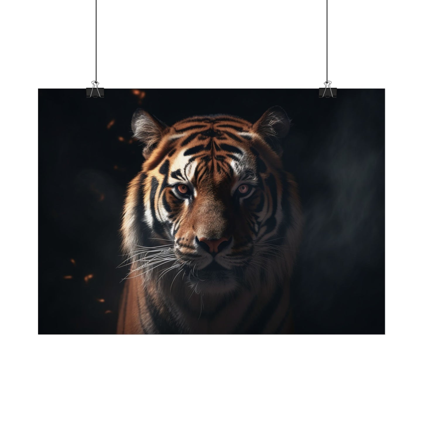 🐅 Temný tygr – Plakát síly a dominance