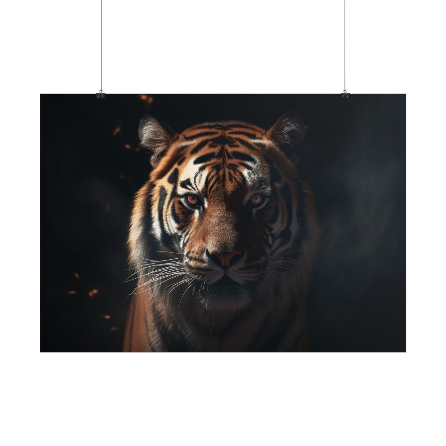🐅 Temný tygr – Plakát síly a dominance