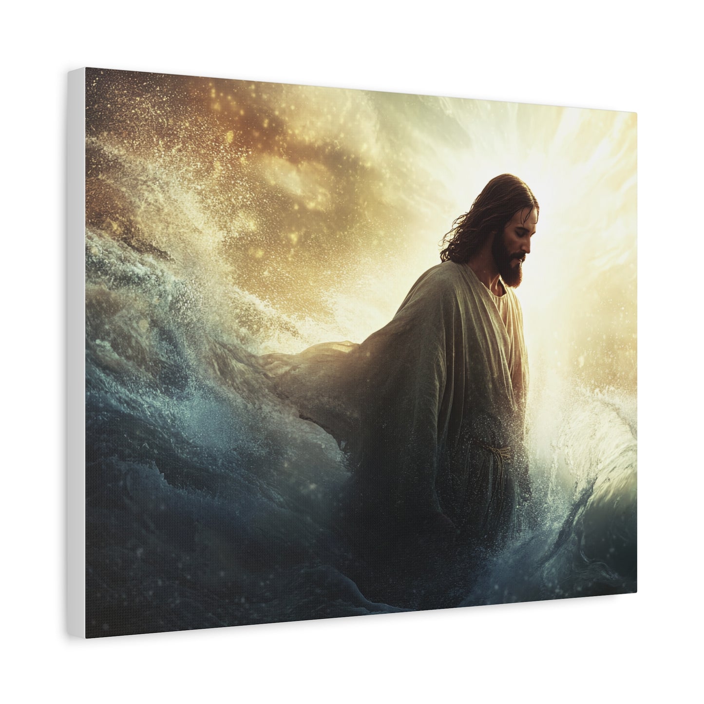 🌊 Ježíš ve vlnách – Obraz víry