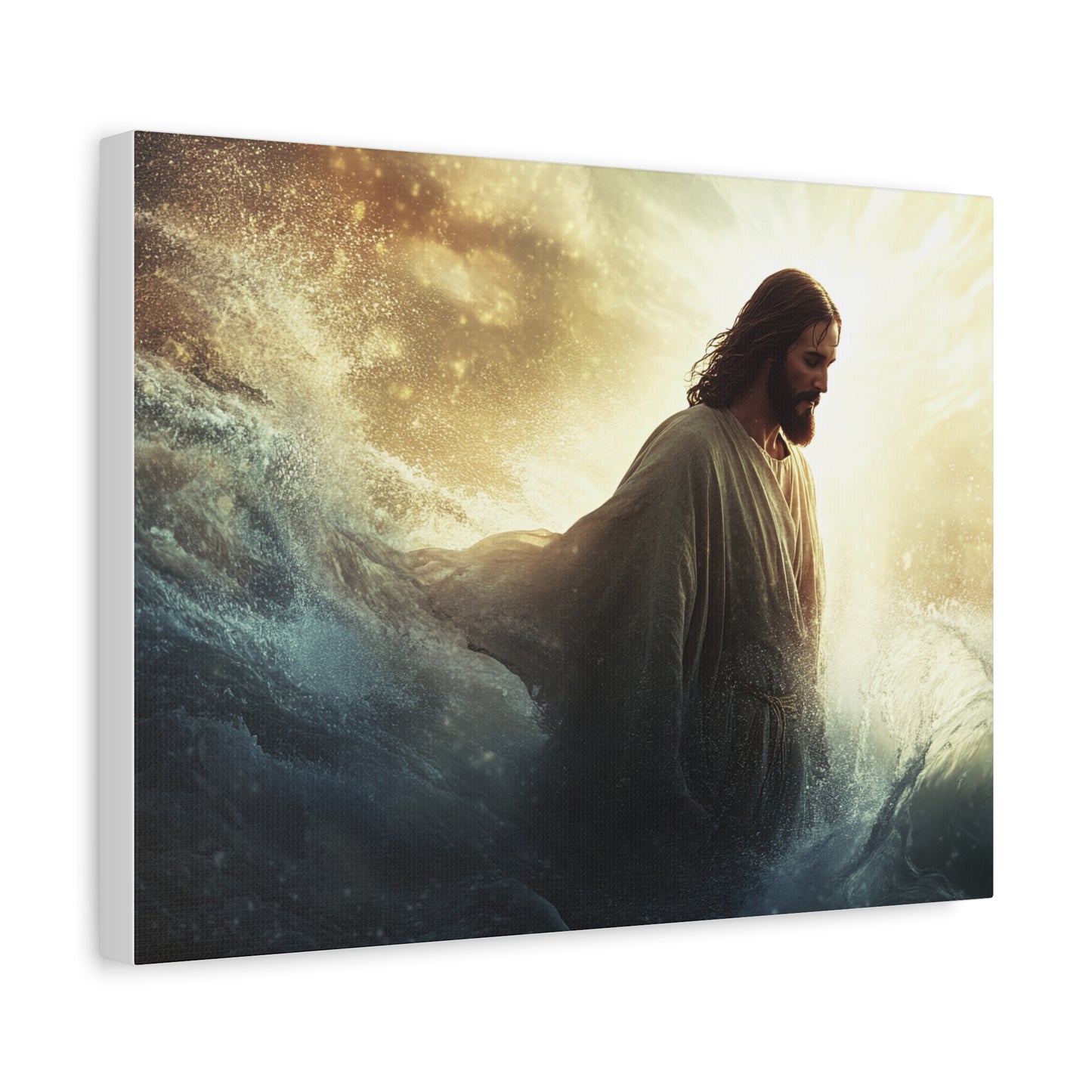 🌊 Ježíš ve vlnách – Obraz víry