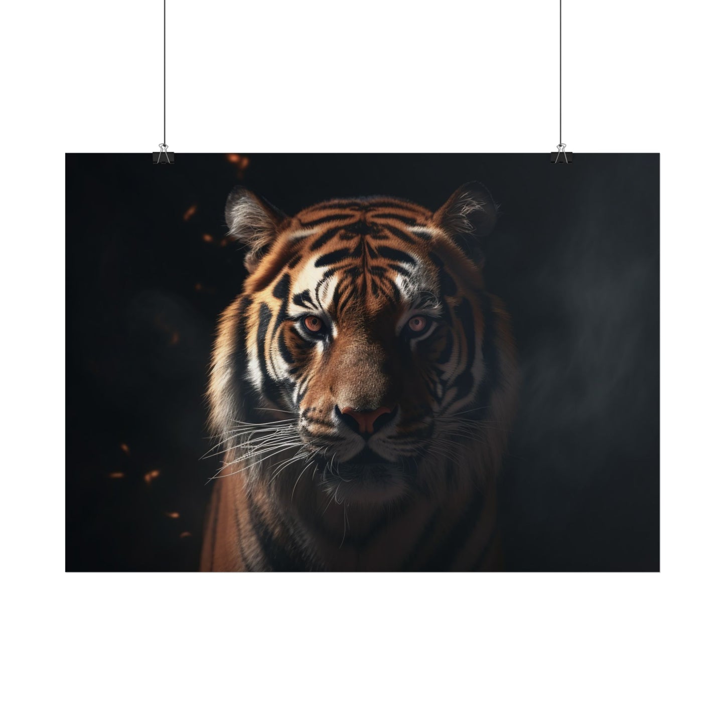 🐅 Temný tygr – Plakát síly a dominance